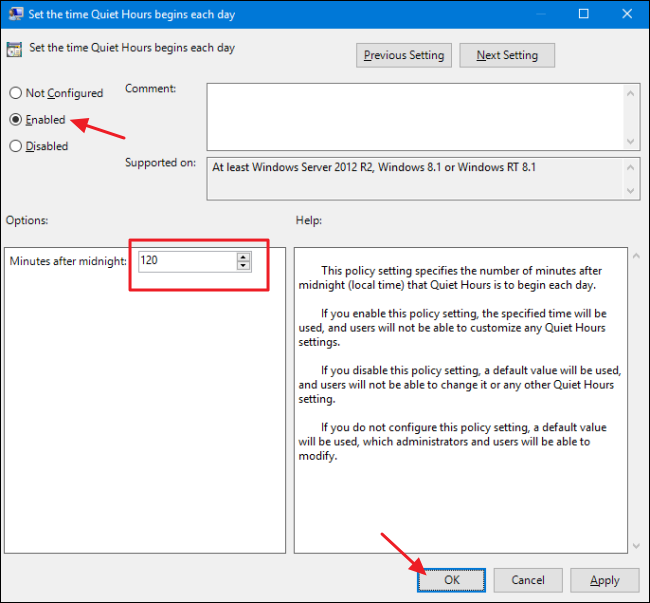 Установка минут после полуночи в политике