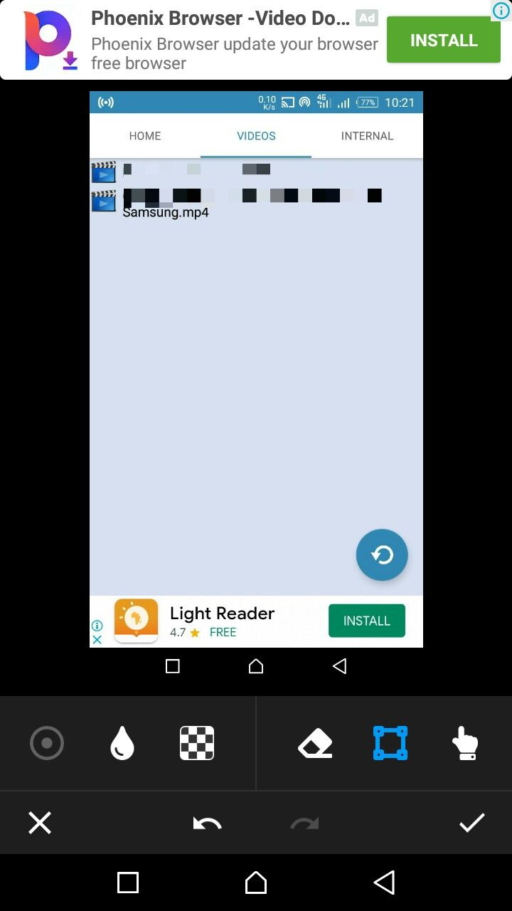Список видео в Subtitle Downloader