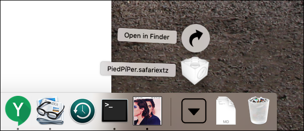 Скриншот папки Загрузки с файлом расширения PiedPíPer