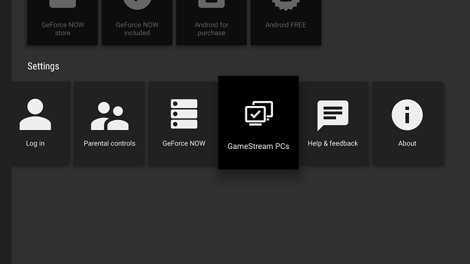 Настройки GameStream в GeForce Experience на ПК