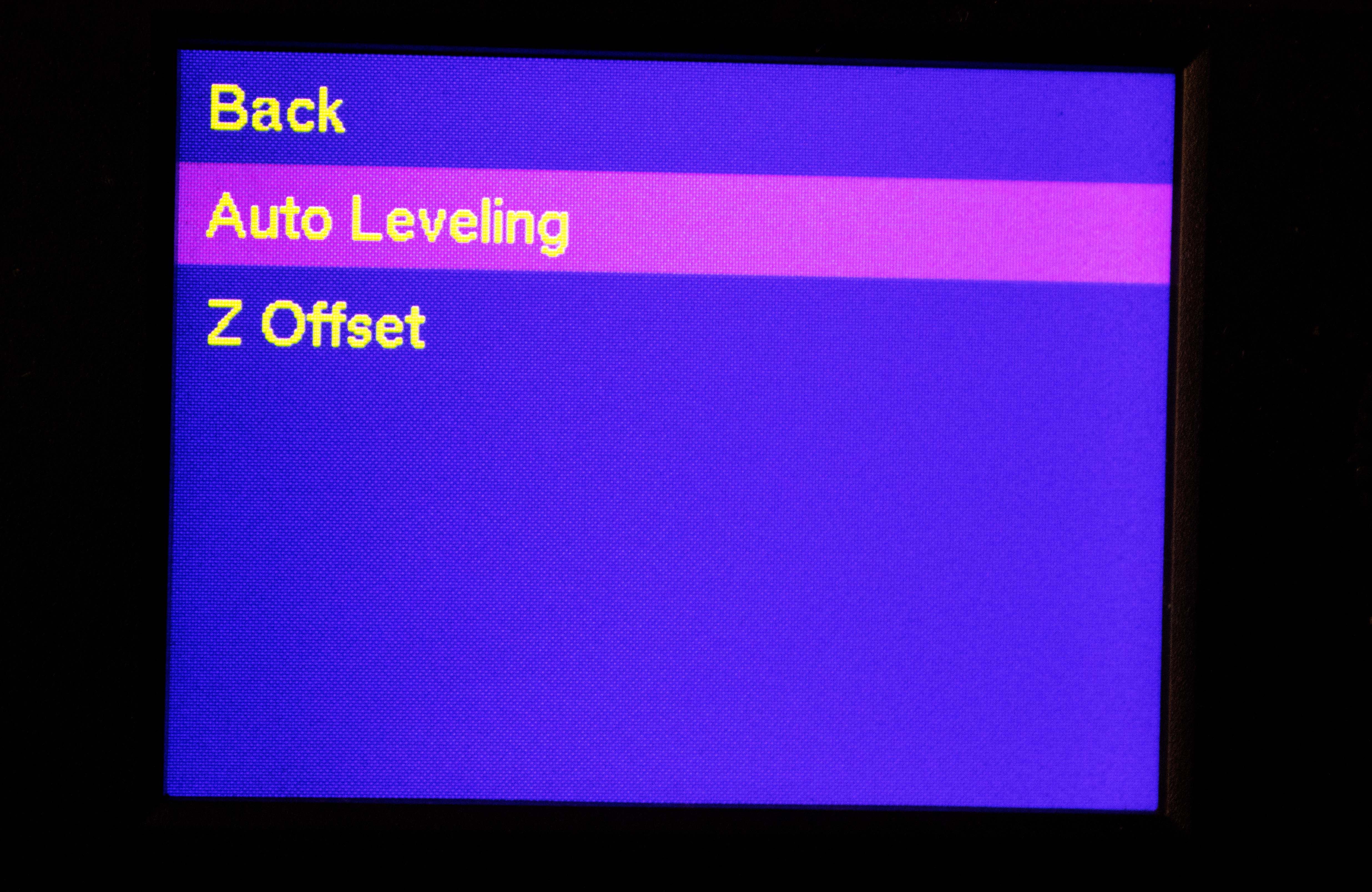 Опция автолевелинга в Anycubic Kobra Neo