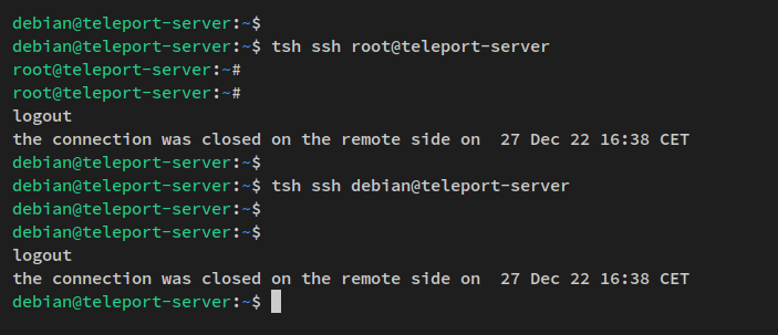 SSH через Teleport