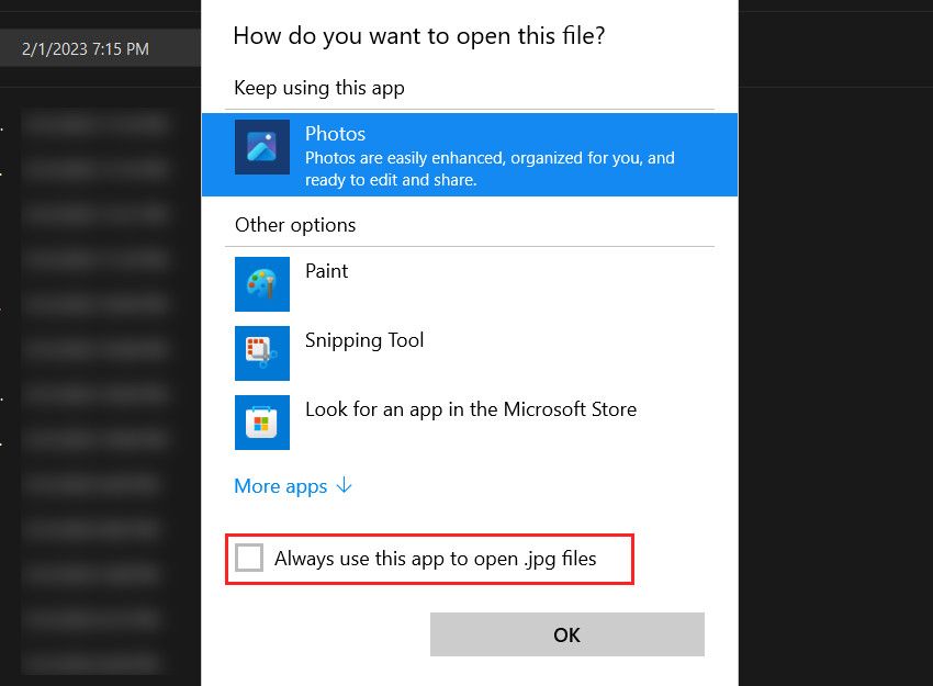 Выбор приложения и установка по умолчанию