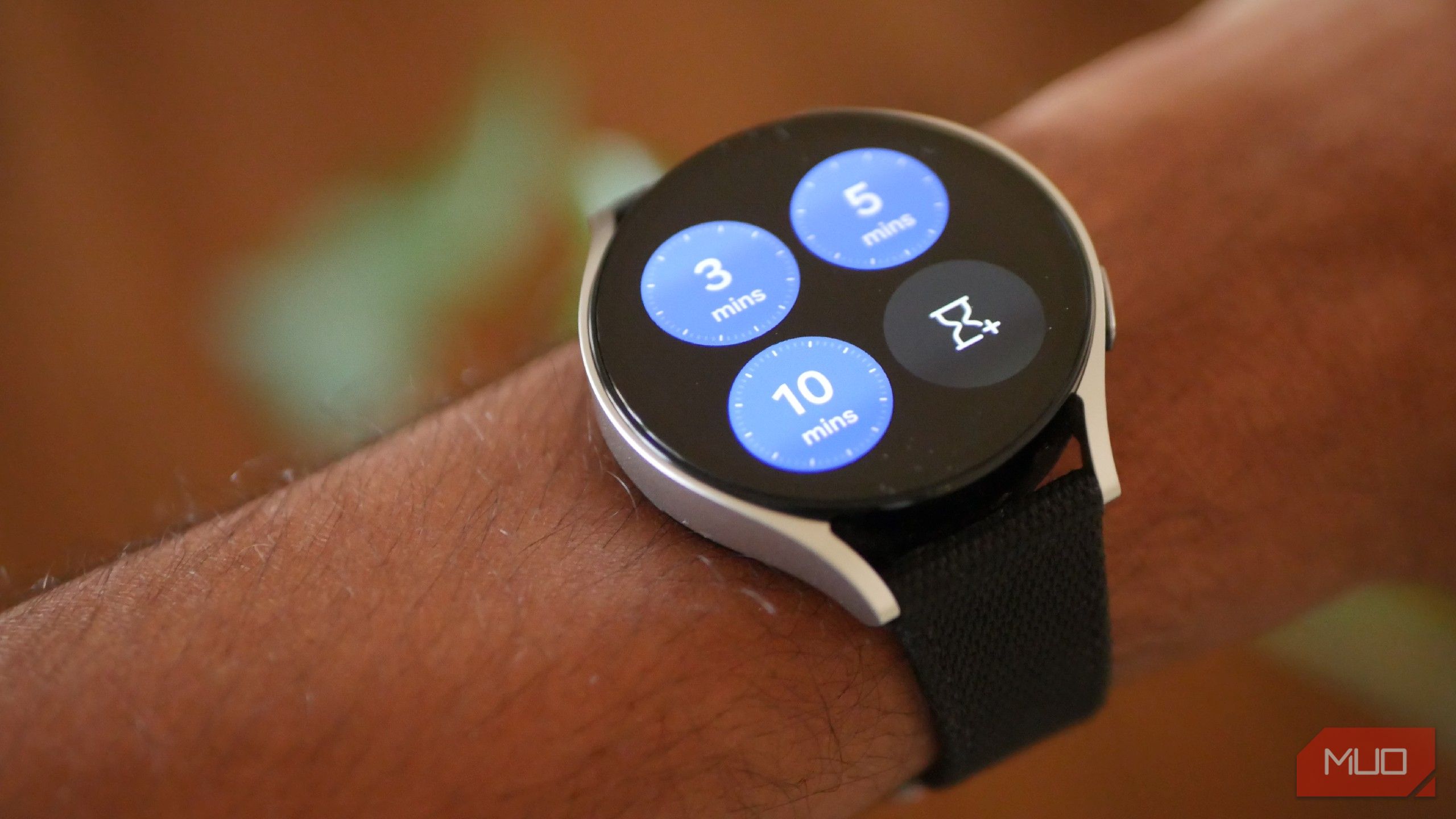 Предустановки таймера в приложении на Galaxy Watch 6.