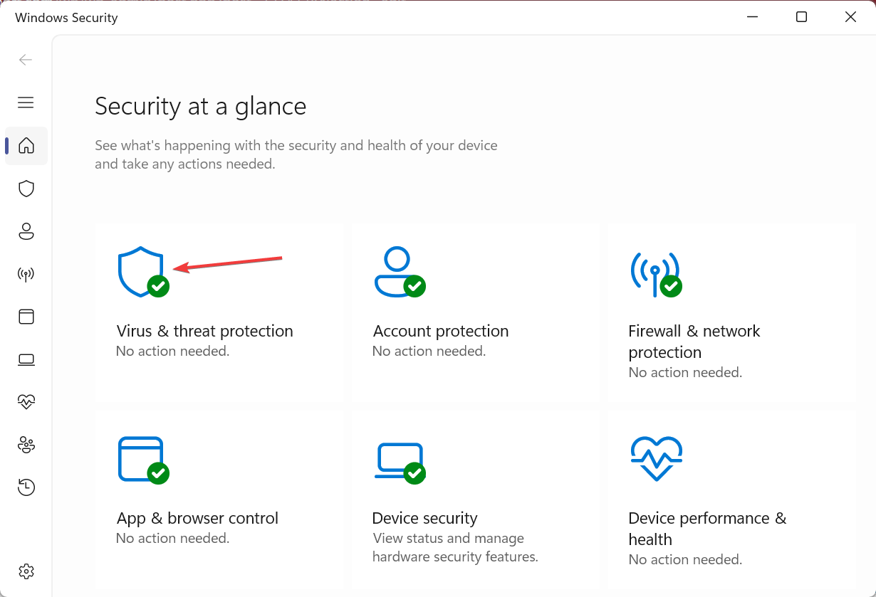 virus & threat protection