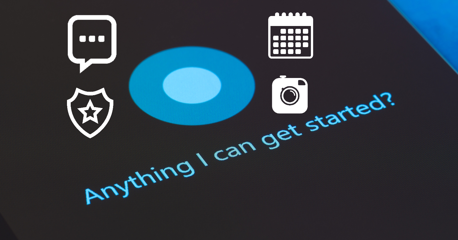 Интерфейс Cortana на Windows 10