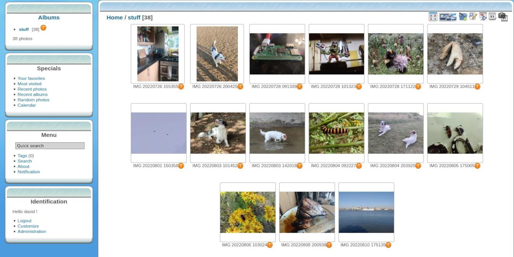 Piwigo на Raspberry Pi — установка и настройка