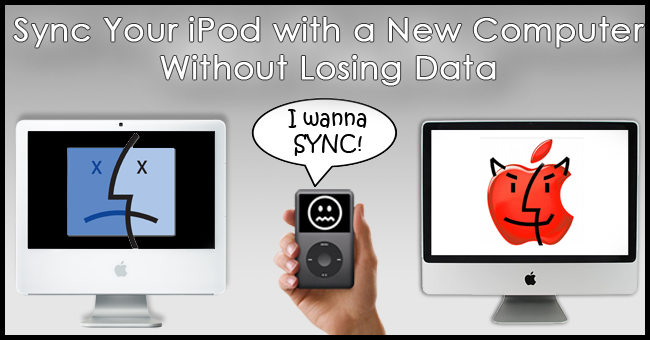 Как синхронизировать iPod с новым компьютером