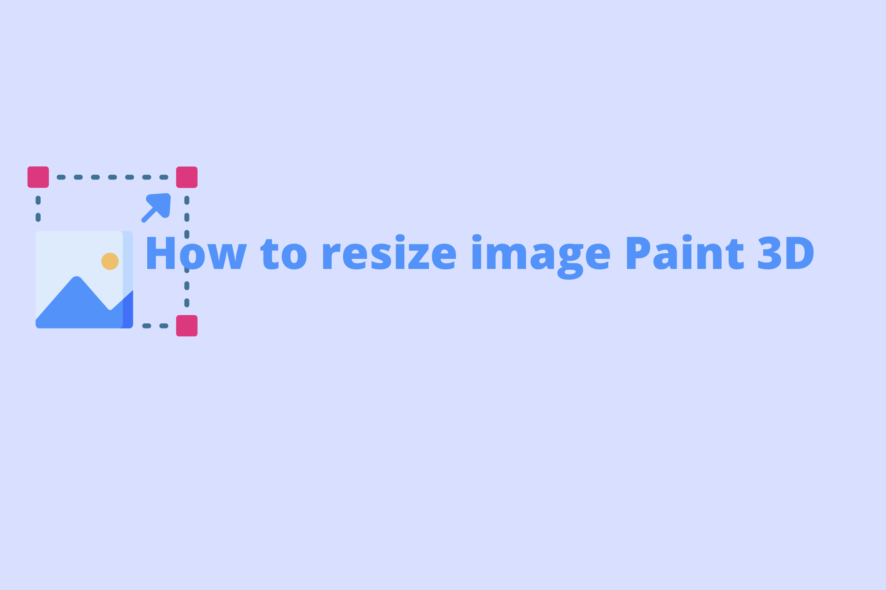 Как изменить размер изображения в Paint 3D