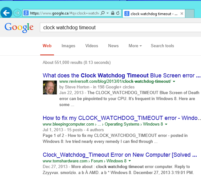 Поиск решения по коду ошибки через поисковую систему