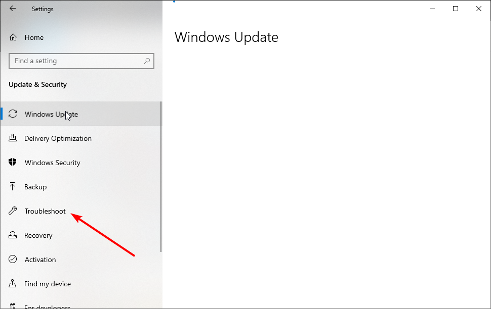 Параметры — Устранение неполадок в Windows