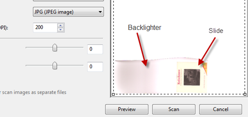 Сканирование с использованием самодельного диффузора