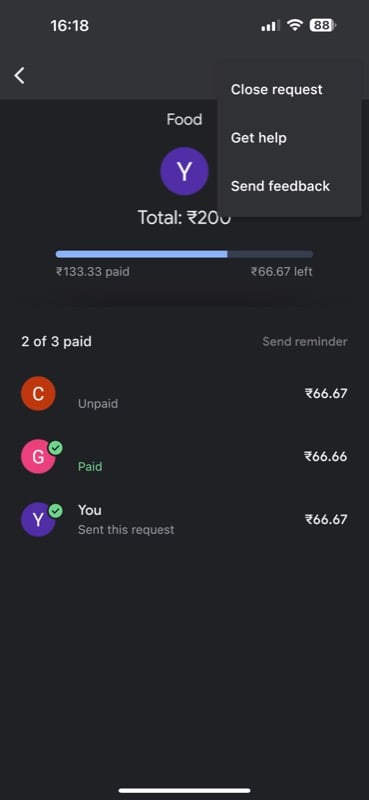 закрыть запрос в google pay группе