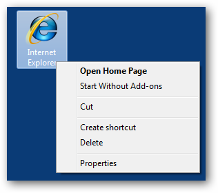 Итоговый вид значка Internet Explorer на рабочем столе