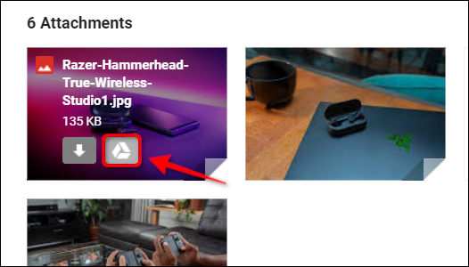 Сохранение вложений Gmail на Google Диск