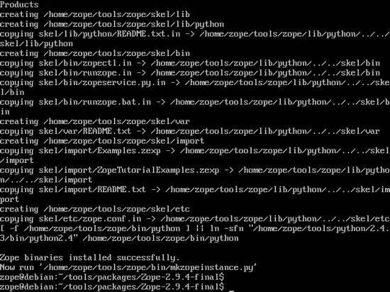 Сборка и установка Zope с указанием пользовательского Python