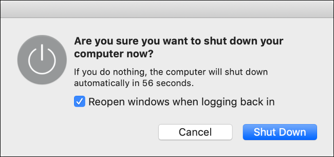 Инструкция перезапуска Mac — иконка перезагрузки