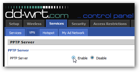 PPTP VPN на DD‑WRT — настройка и подключение