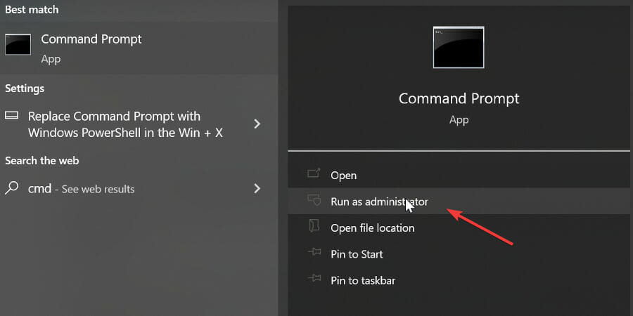 Окно командной строки Windows