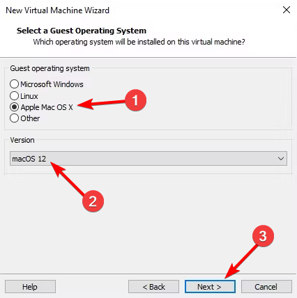 Установка гостевой ОС Apple Mac OS X и версии macOS 12