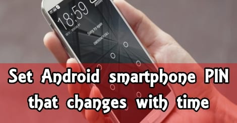 PIN, меняющийся со временем для Android