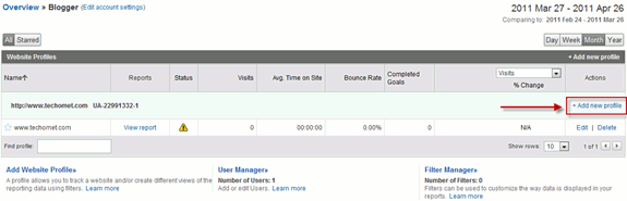 Добавление нового профиля