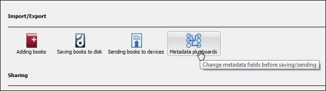 Снимок экрана: окно настройки plugboard в Calibre