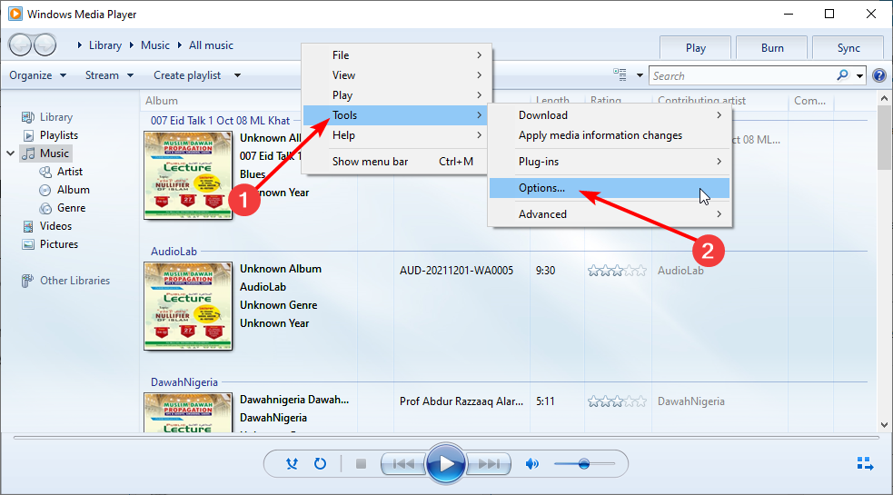 Windows Media Player не может воспроизвести файл — исправление