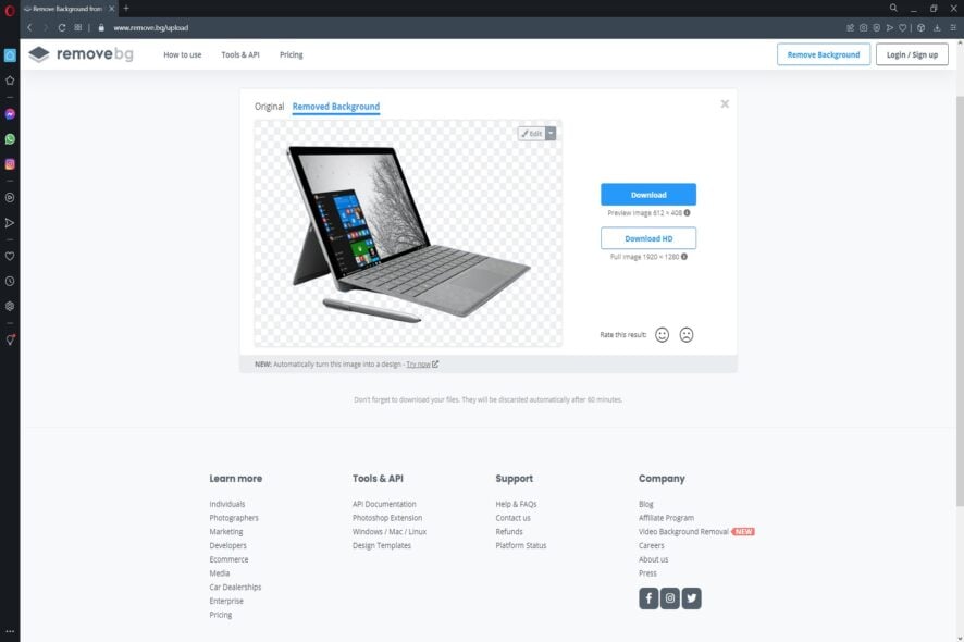 Лучшие онлайн‑удалители фона изображений