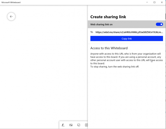 Копирование ссылки и отправка участникам