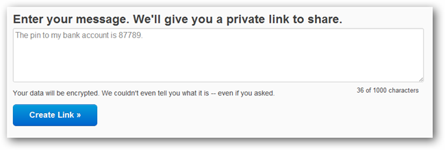 Текстовое поле для ввода секретного сообщения
