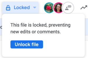 Выберите «Заблокировано», затем «Разблокировать файл»