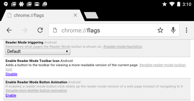 Режим чтения в Chrome на Android: значок в адресной строке открывает упрощённый вид статьи