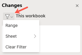 Нажмите список фильтра