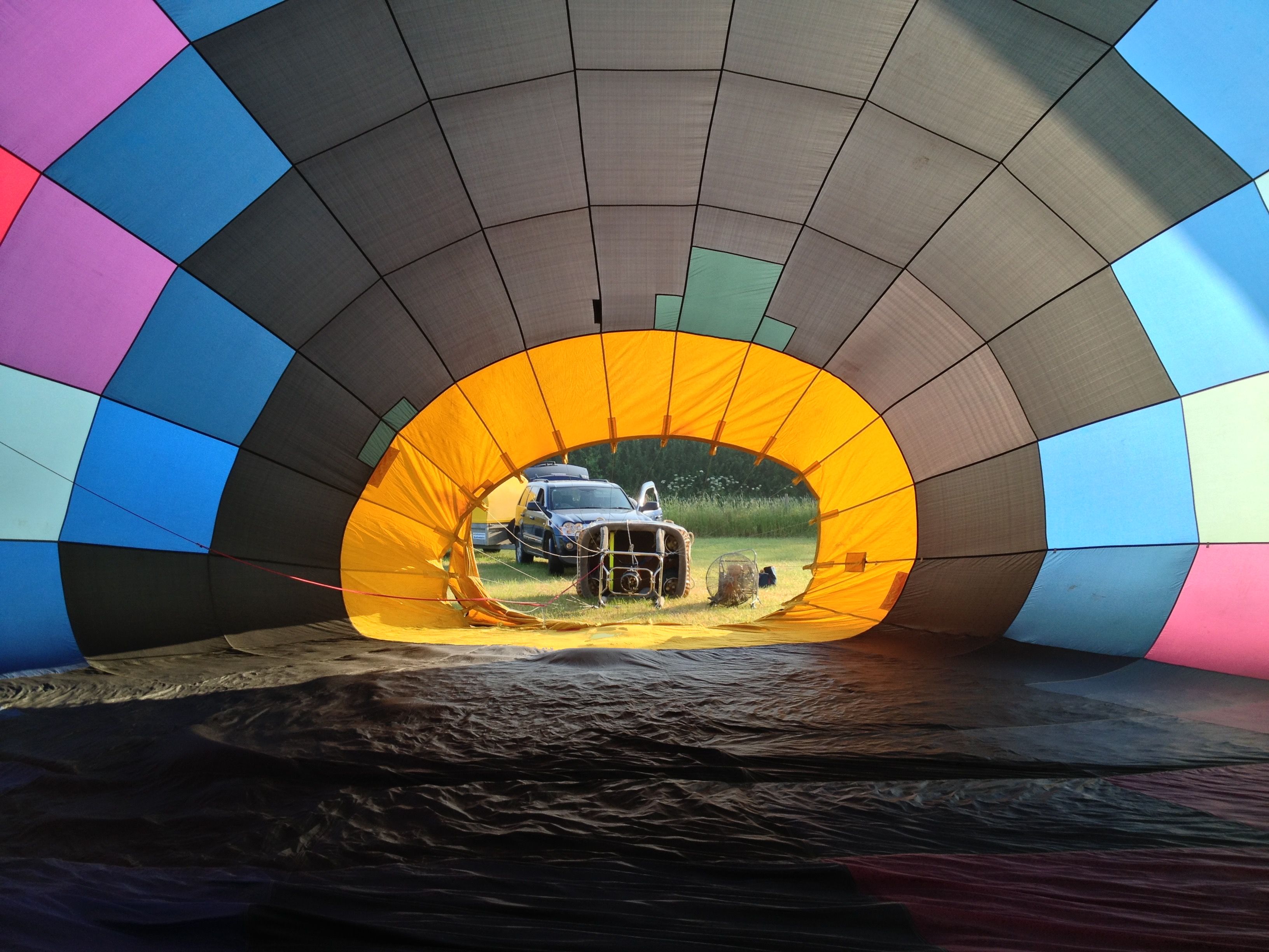 Необычный ракурс воздушного шара