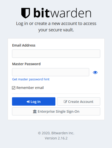 Главная Bitwarden