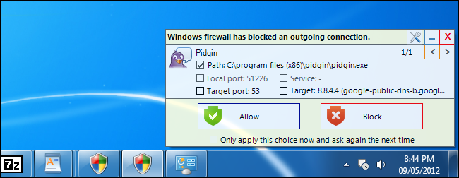 Windows Firewall Notifier — расширение брандмауэра