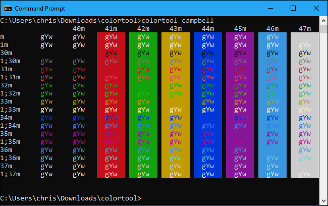 Применение схемы campbell к окну cmd