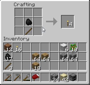 Факелы в Minecraft