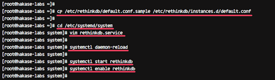 Установка RethinkDB