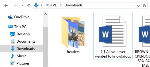 Окно с файлом в папке Загрузки