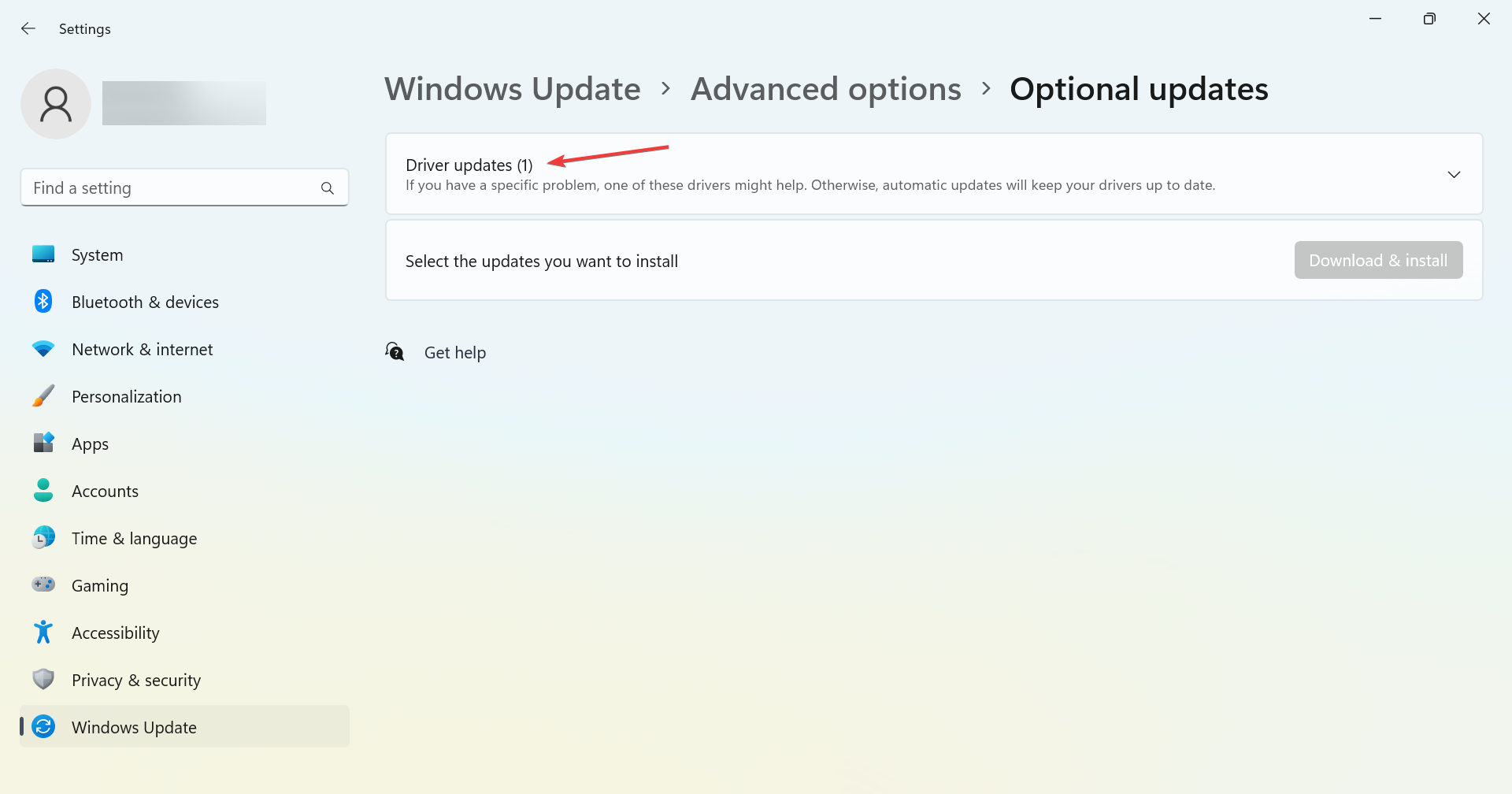 Выбор обновления драйвера для оптического привода
