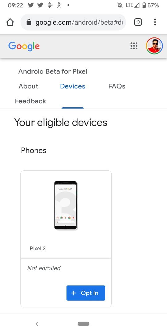 Интерфейс бета‑обновления Pixel