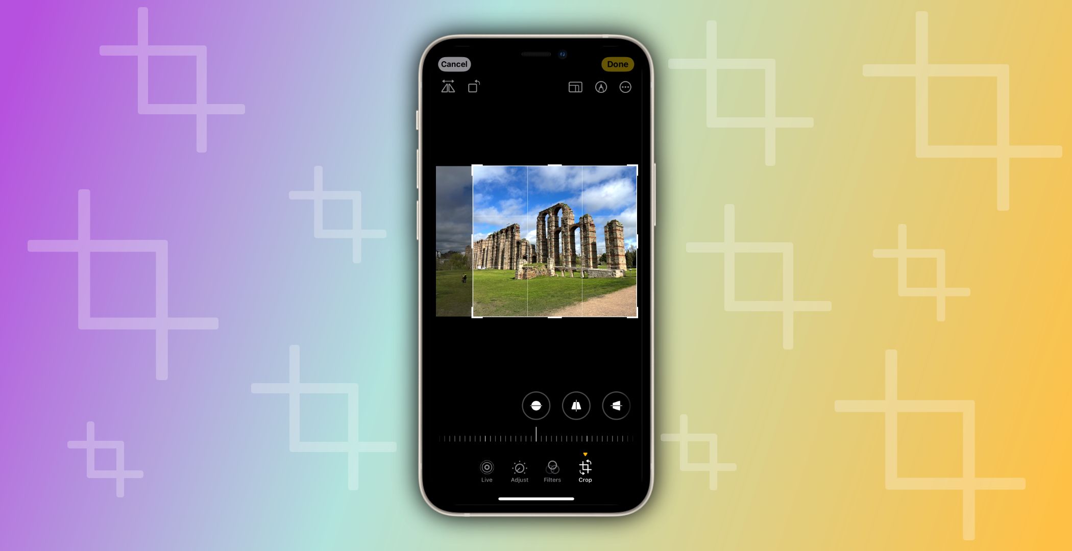Обрезать фото на iPhone и iPad