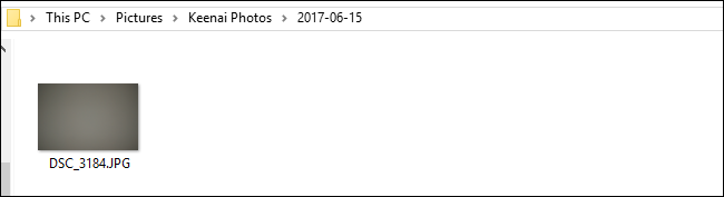 Папка приёма фото на компьютере: структура по датам