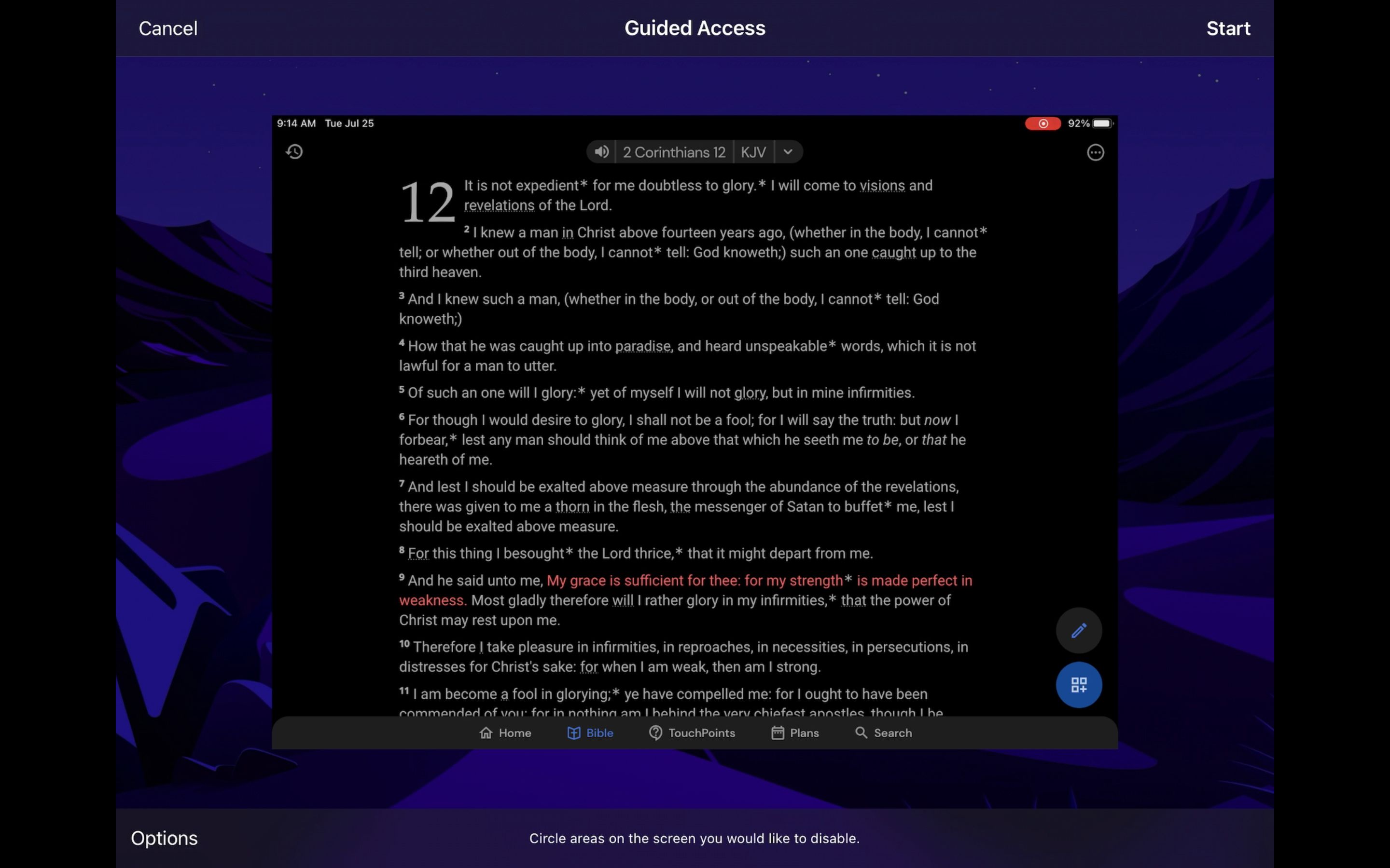 Запуск Guided Access на iPad