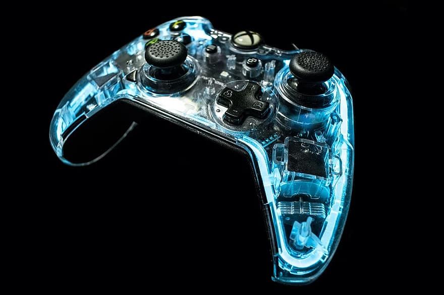 Xbox-контроллер на сером фоне