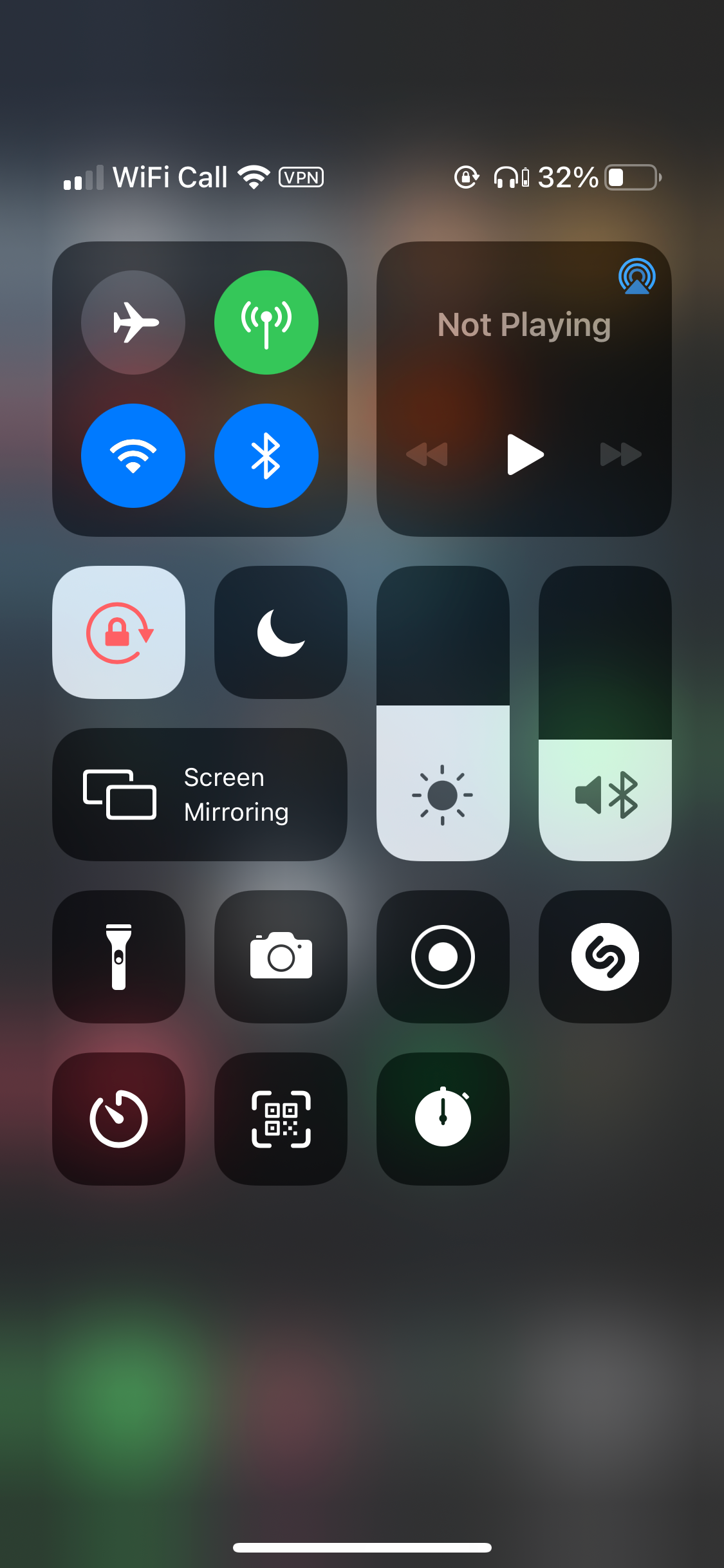 Пункт управления iPhone
