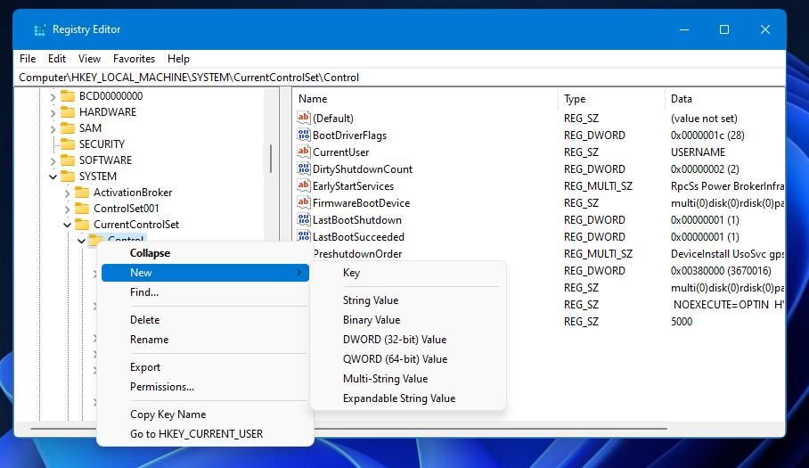 Создание нового DWORD в реестре