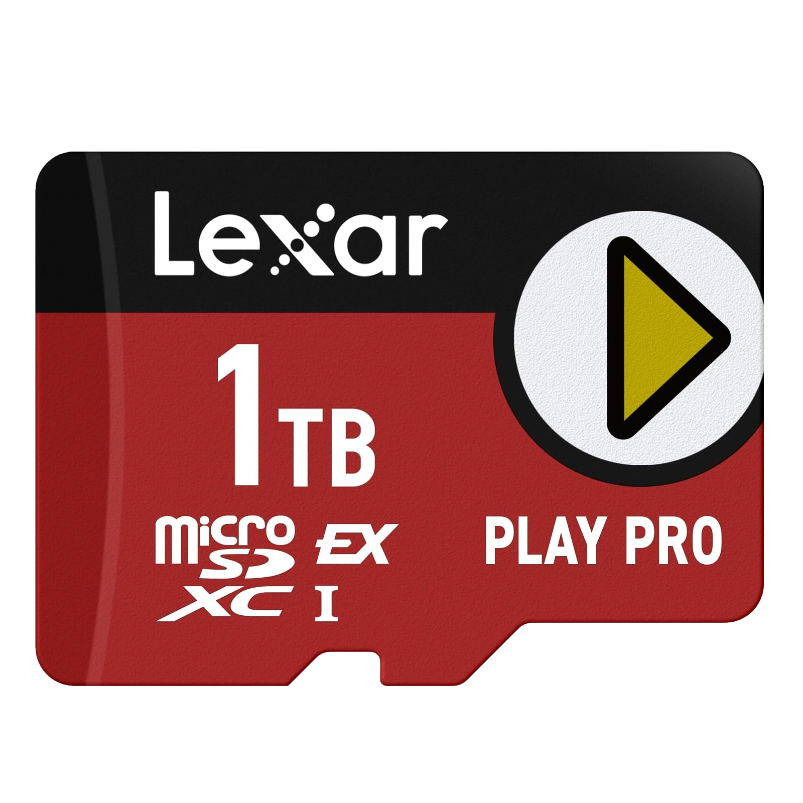 Lexar 1TB Play PRO microSD Express, крупная карточка с надписью 1TB.